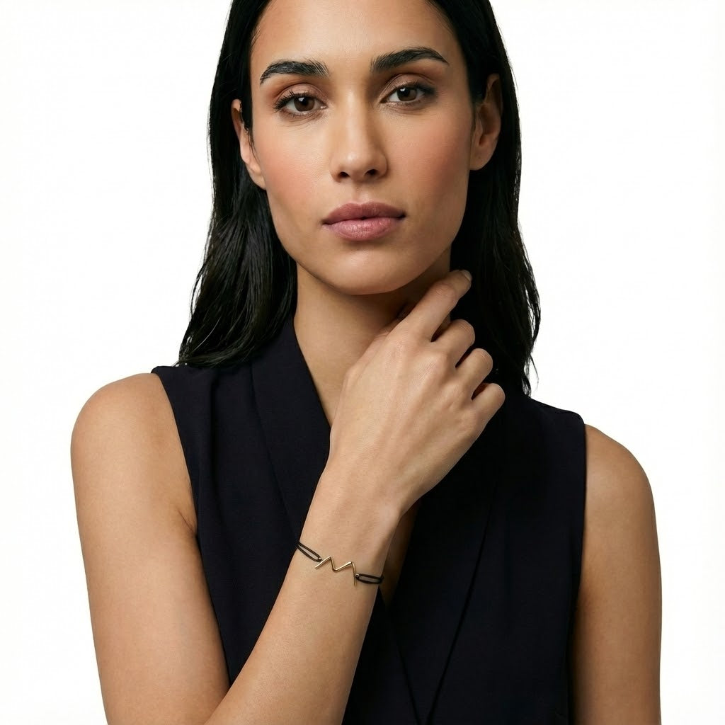 Pulsera Cordón Mitera de Eyhses en Oro Amarillo 18k