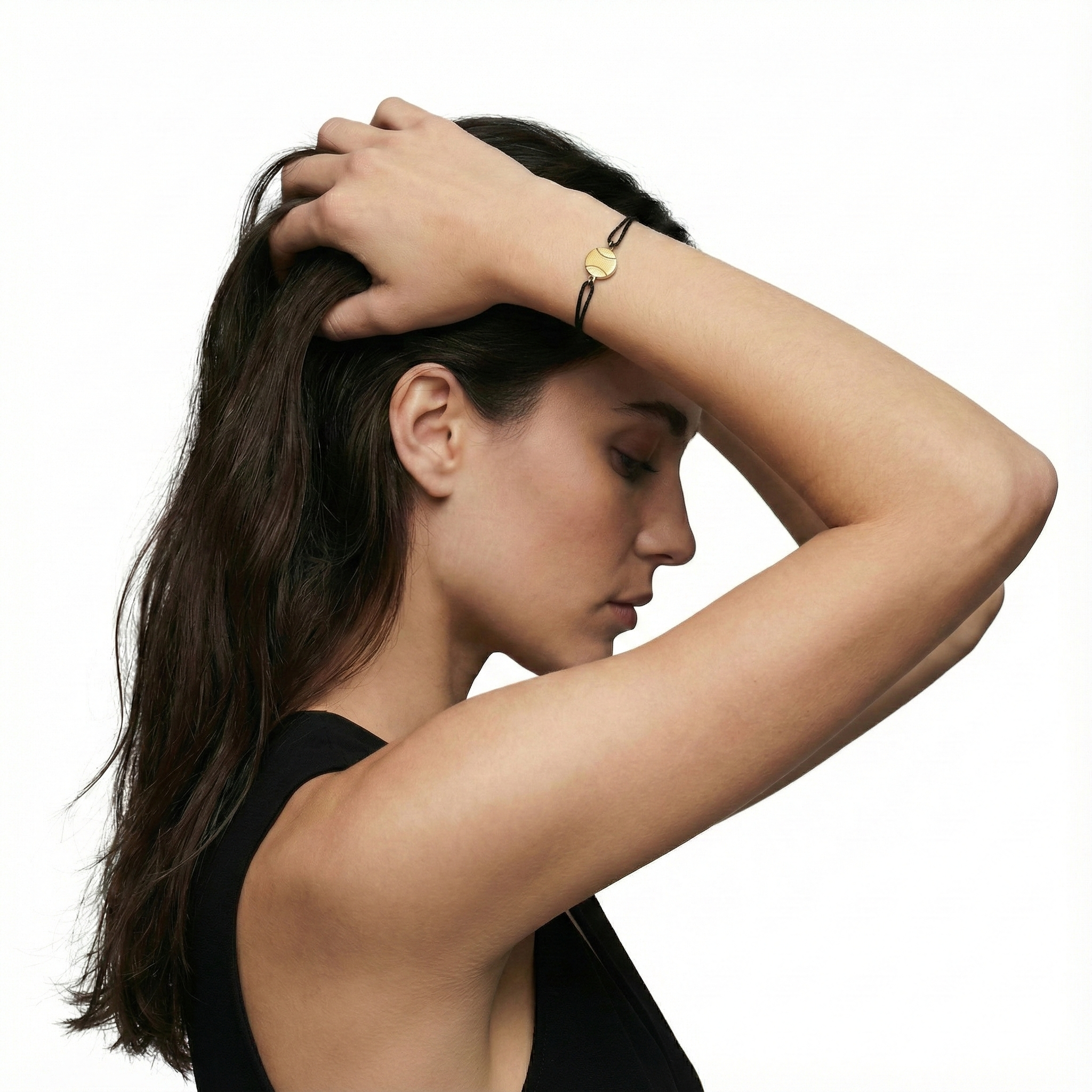 Pulsera Cordón Tennis de Eyhses en Oro Amarillo 18k